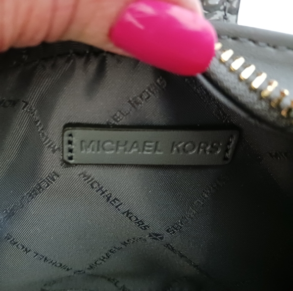 Michael Kors Carmen Small Pouchette Heather Gray with Haircalf - Picture 8 of 8